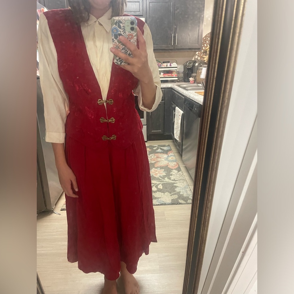 Vintage Just in Thyme LTD Shirt/Vest/Skirt Dress-10